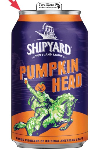 Pumpkinhead Beer Can Sticker