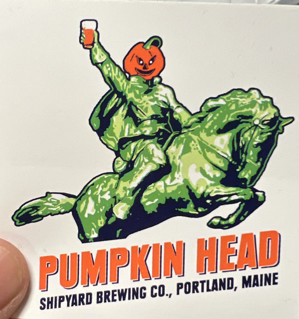 White Pumpkinhead Sticker