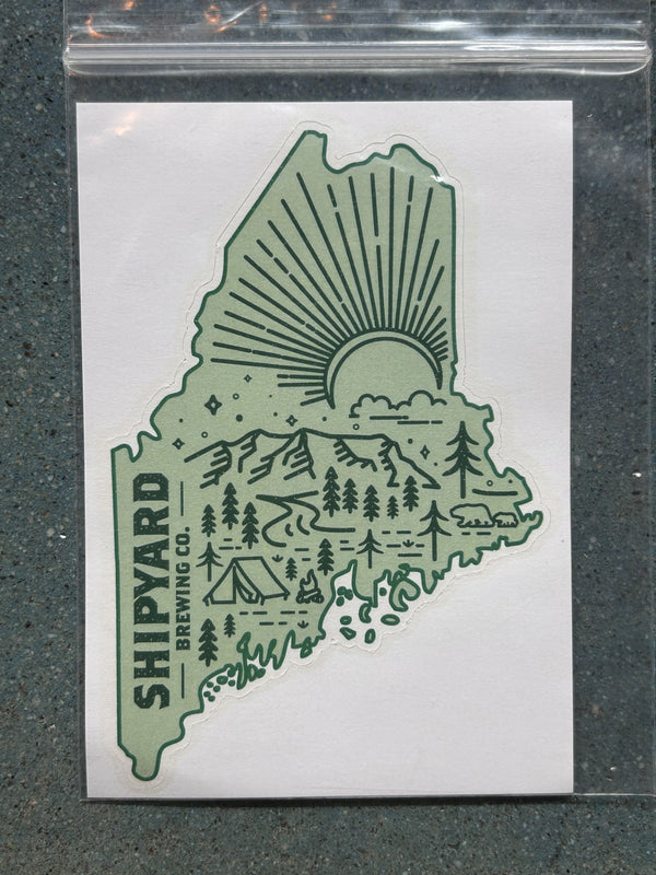 Scratch n Sniff Sticker Maine Pine