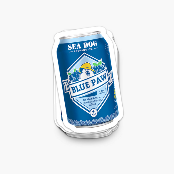 Blue Paw Can Sticker